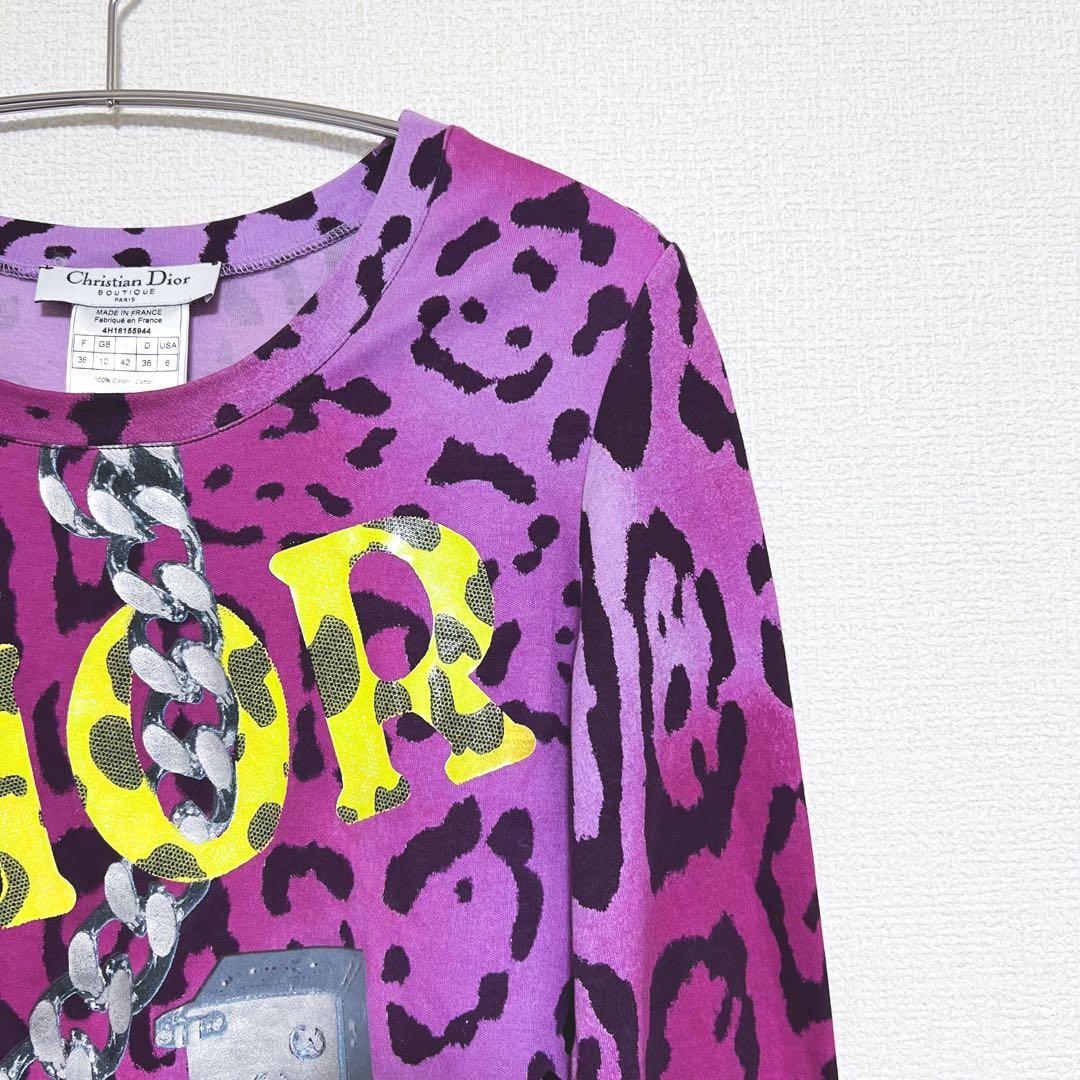 Dior ディオール　カットソー　レオパード　ロゴ　長袖