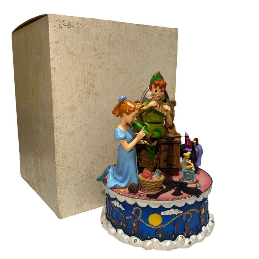 Disney ピーターパン からくりオルゴール You can fly 箱付き