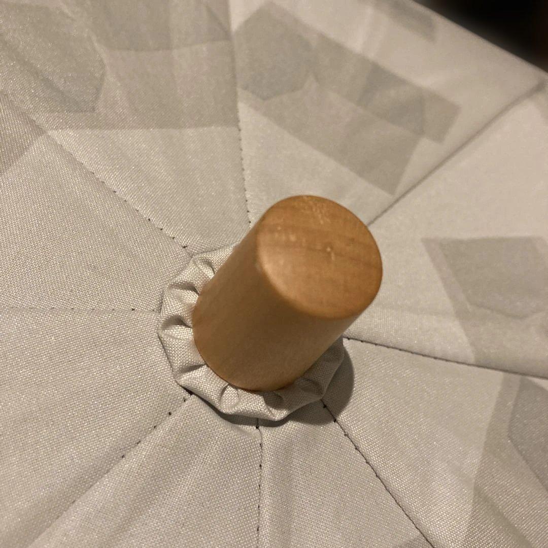 【極美品】サンバリア100 グレー キューブ　2段折り日傘