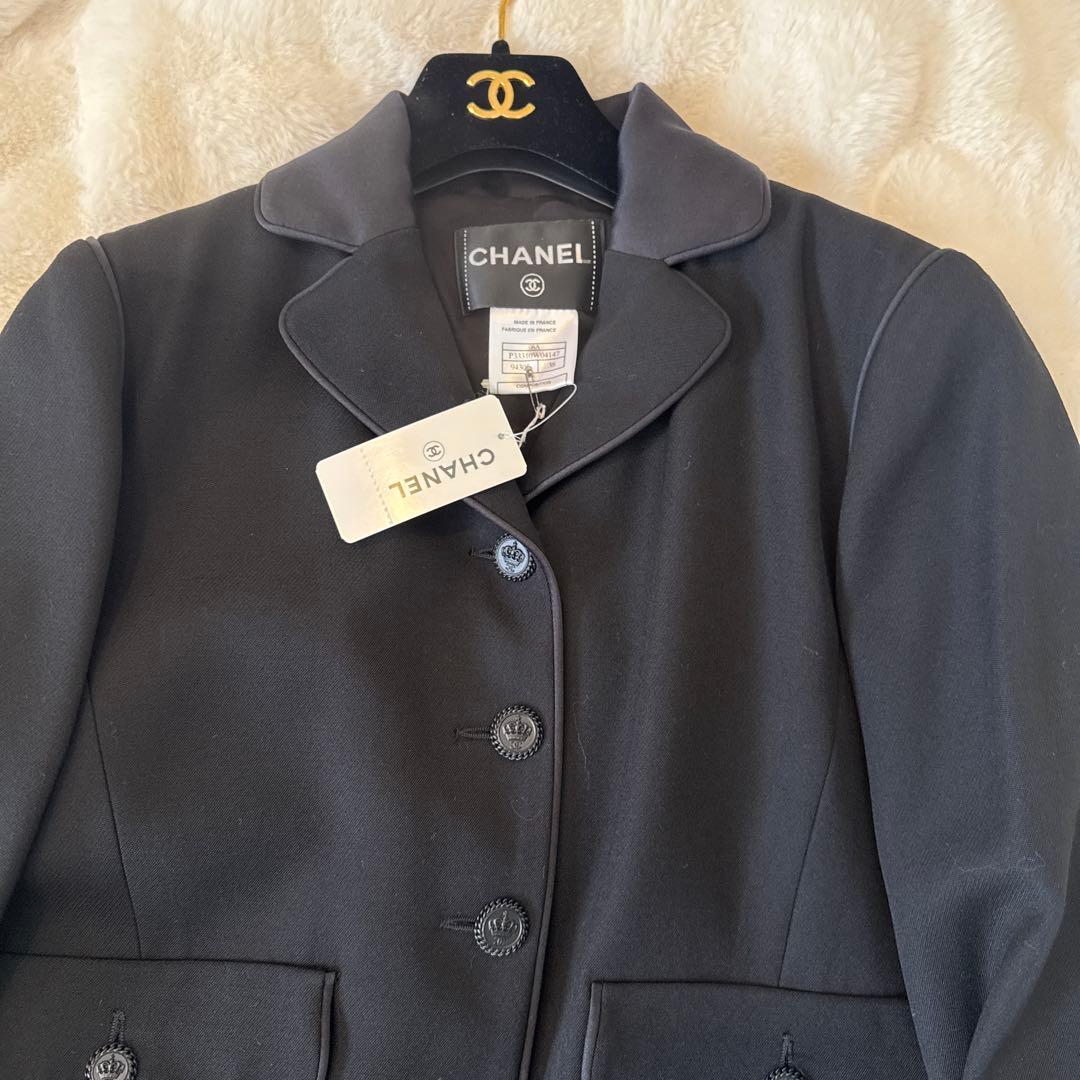 新品タグ付き♡CHANEL ブラックジャケット　38