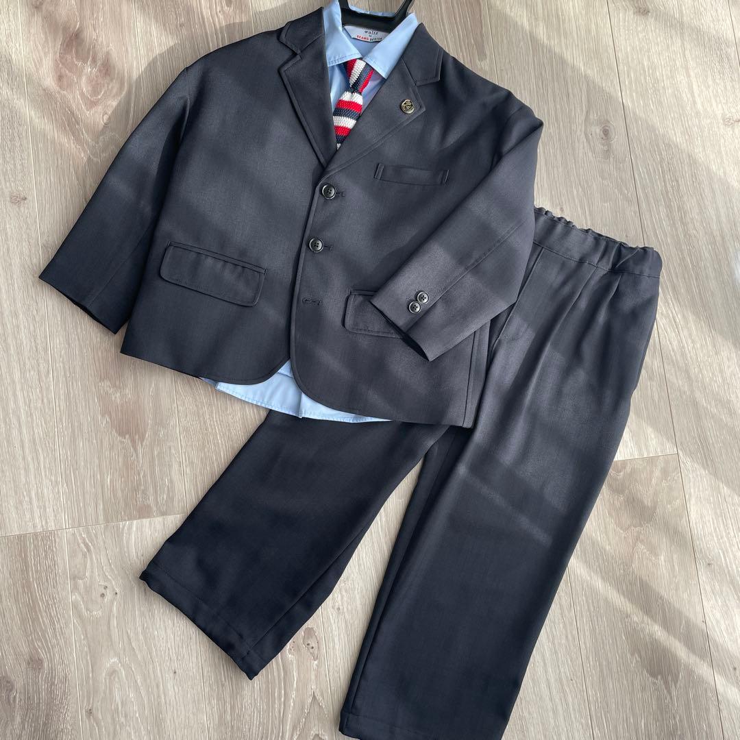 ビームス　キッズ男の子　フォーマルスーツ　入学式　4点セット　ネイビー　120