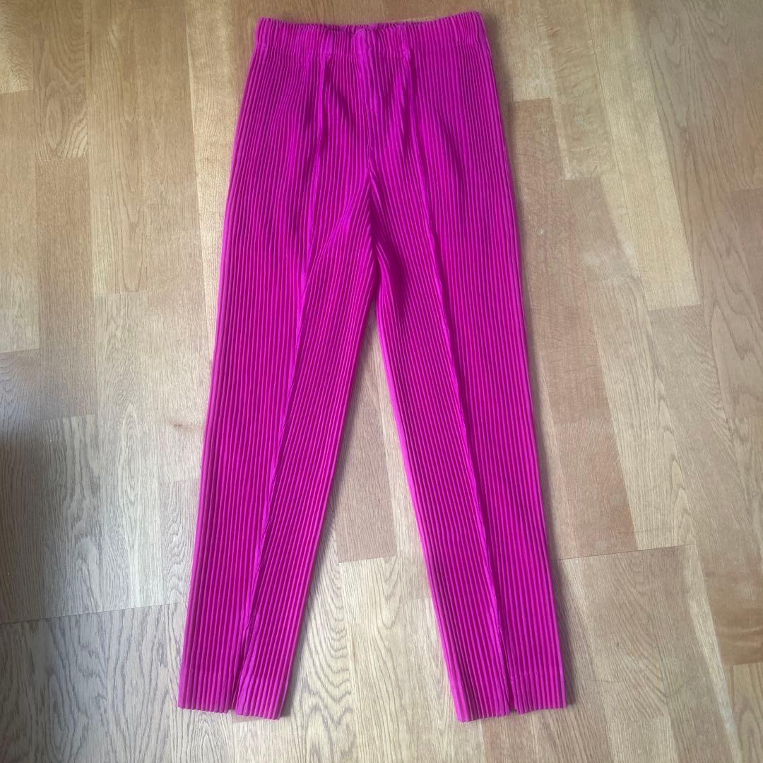 homme plisse isseymiyake 裾スリットパンツ　オムプリッセ