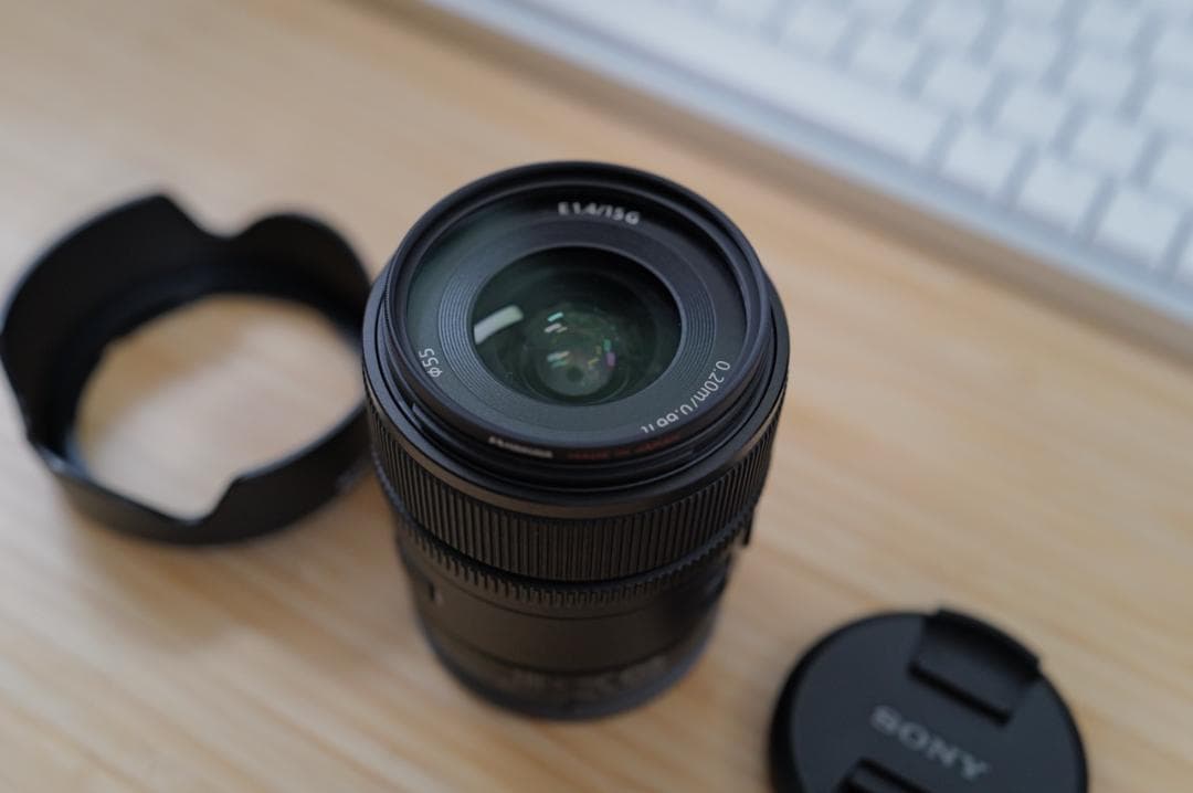 【美品】SONY E 15mm F1.4 広角 単焦点レンズ SEL15F14G