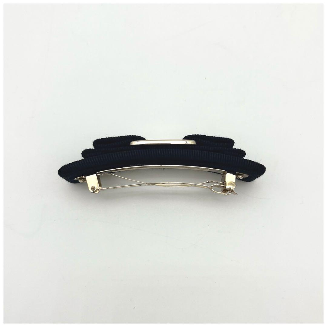 結☆サルヴァトーレフェラガモ ヴァラリボン バレッタ ブラック