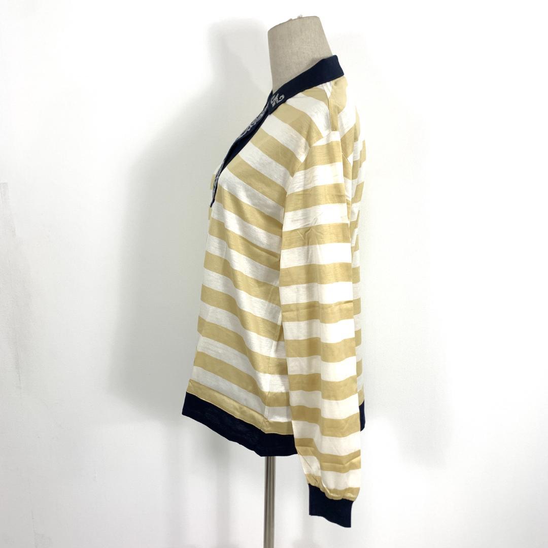 LA9451 クリスチャンディオール 長袖カットソー ベージュ 白 コットン L