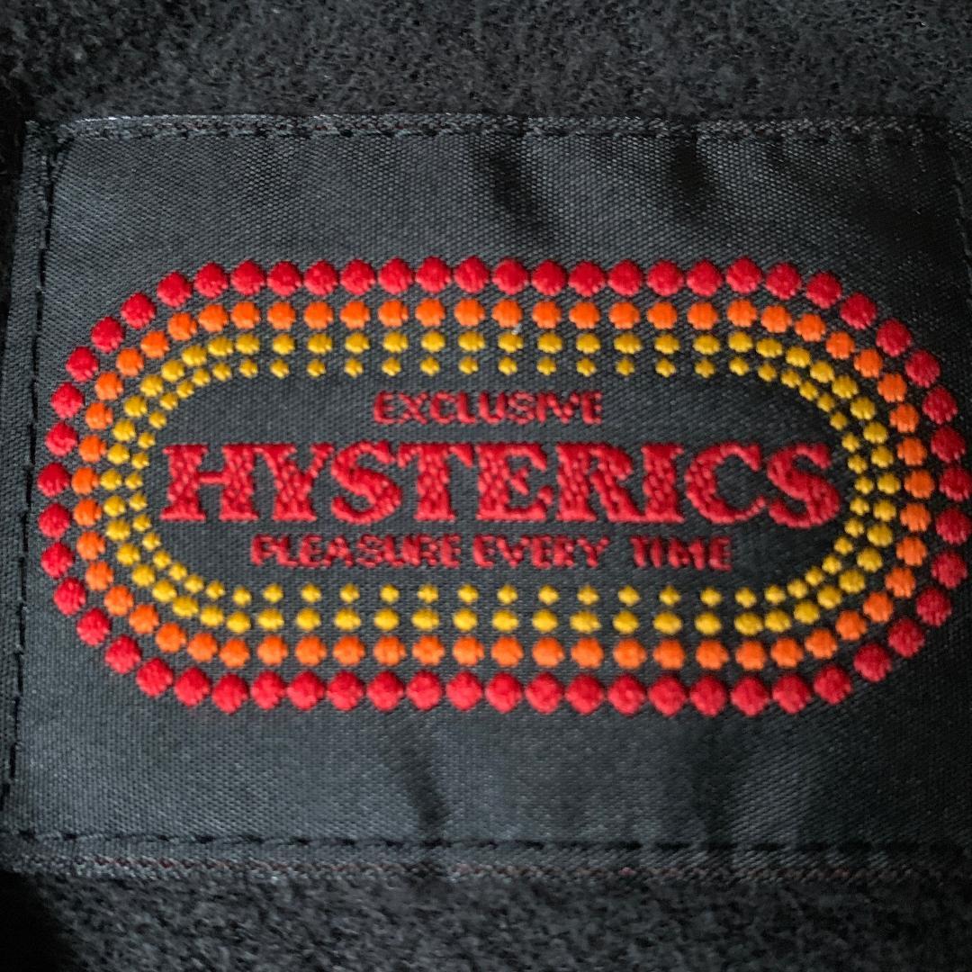 ヒステリックグラマー　レーヨンスカジャン　Fフリー ヒスガールの刺繍ブラック