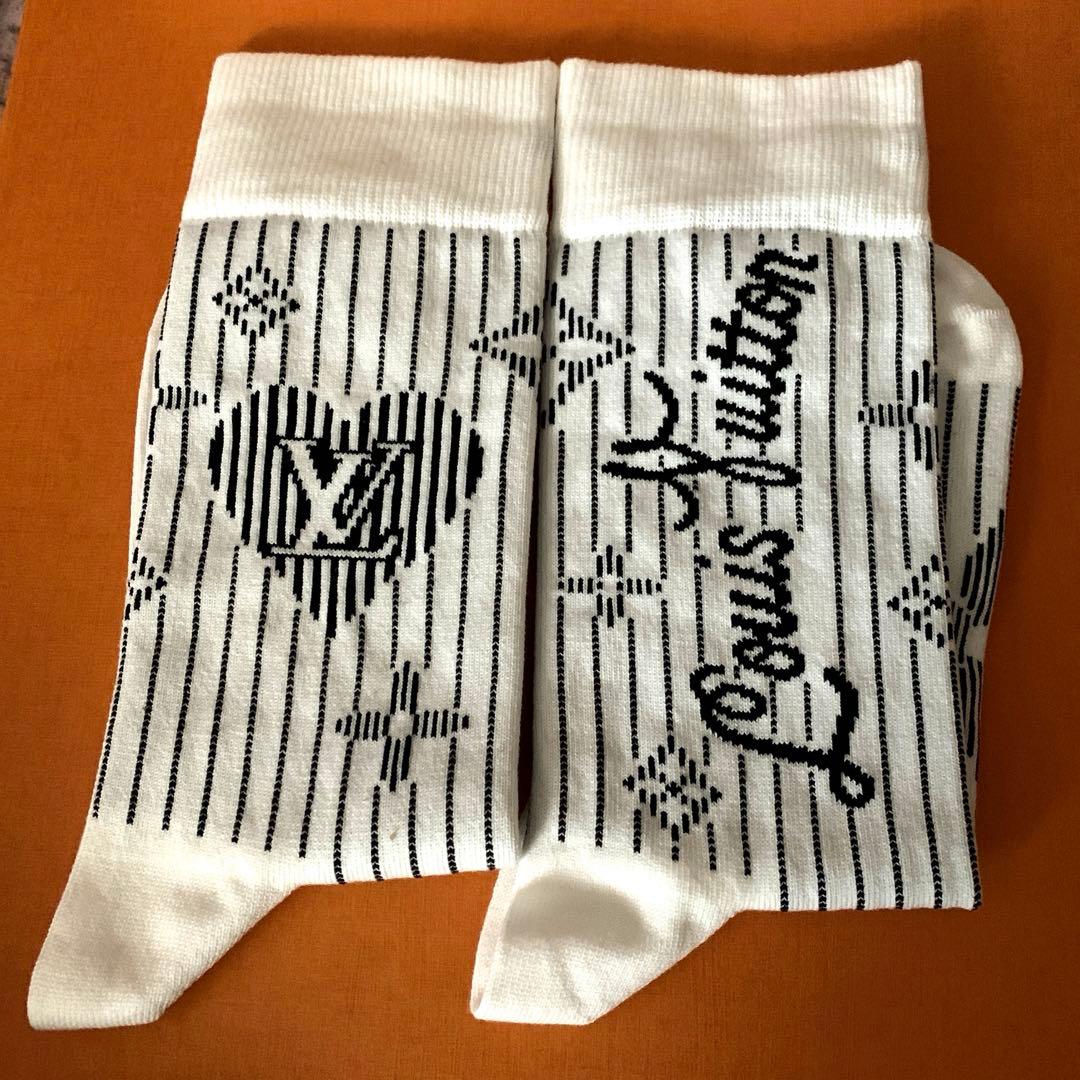 未使用品★LOUIS VUITTON●ハート ストライプ ソックス