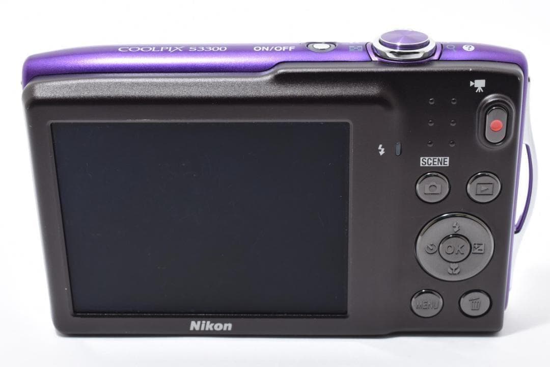 【お値下げ歓迎・美品】　ニコン　Nikon COOLPIX S3300 パープル