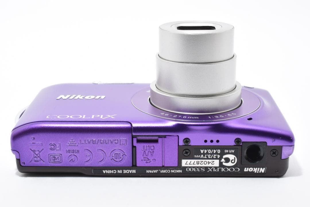 【お値下げ歓迎・美品】　ニコン　Nikon COOLPIX S3300 パープル