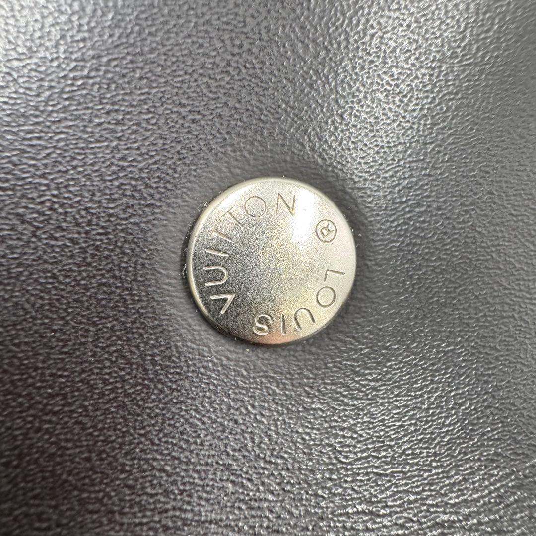 美品 ルイヴィトン 4連キーケース グラセ ミュルティクレ 濃黒茶