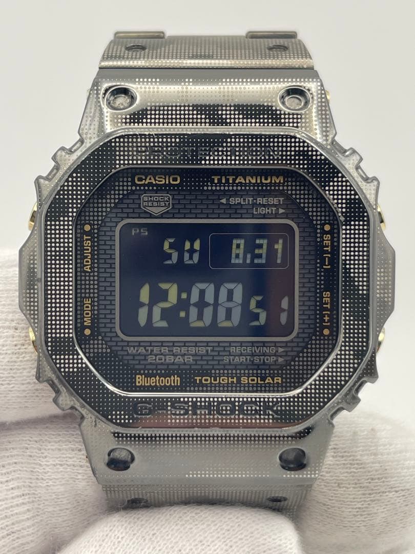 美品 G-SHOCK GMW-B5000TCM-1JR チタン カシオ迷彩