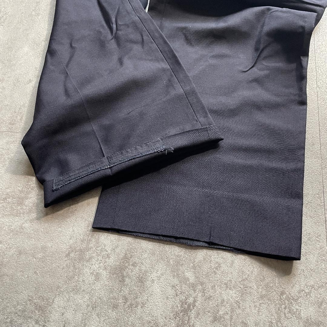 90s Dior モヘアレーヨン混 ブラックスラックス【W33】