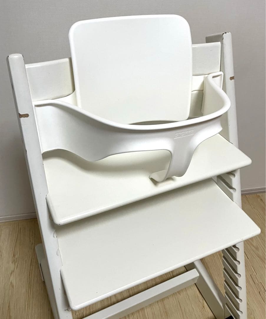 送料無料 ベビーガード 延長グライダー付き ストッケ トリップトラップ ホワイト