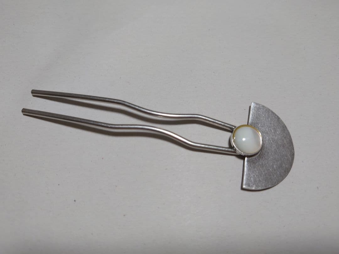 新品未使用　SYKIA 真鍮ムーンストーンヘアフォーク