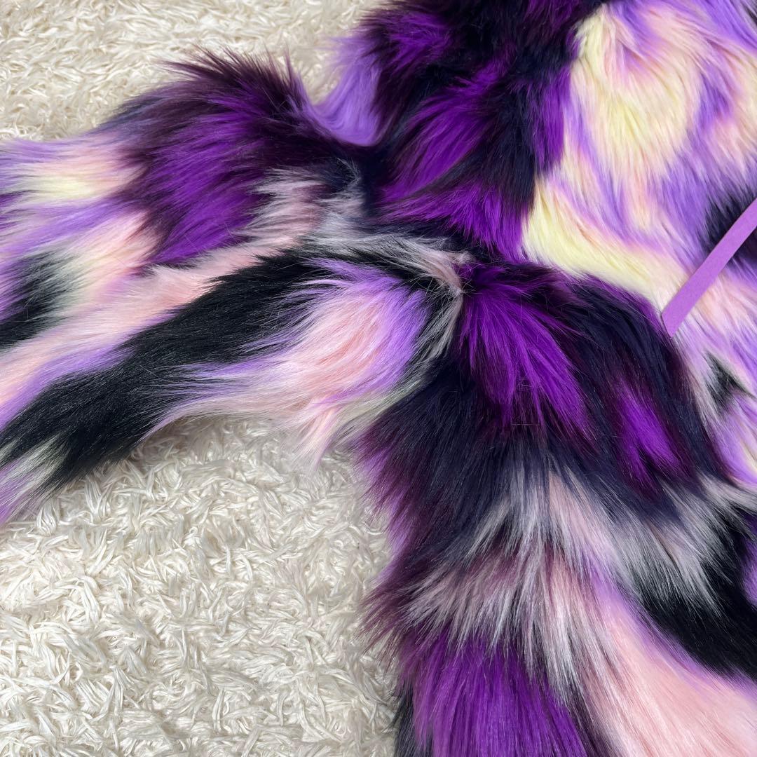 UGG アグ マルチカラー フェイクファーコート ジャケット XS/Sサイズ