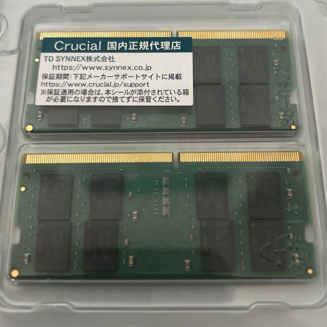 Crucial 16GB DDR4-2400 SODIMM メモリキットx2枚