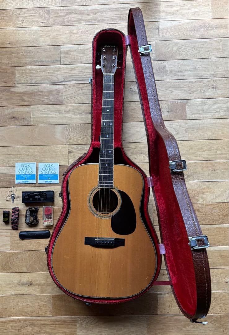 Morris モーリス　W-30 アコースティック　ギター チューナー　ピック