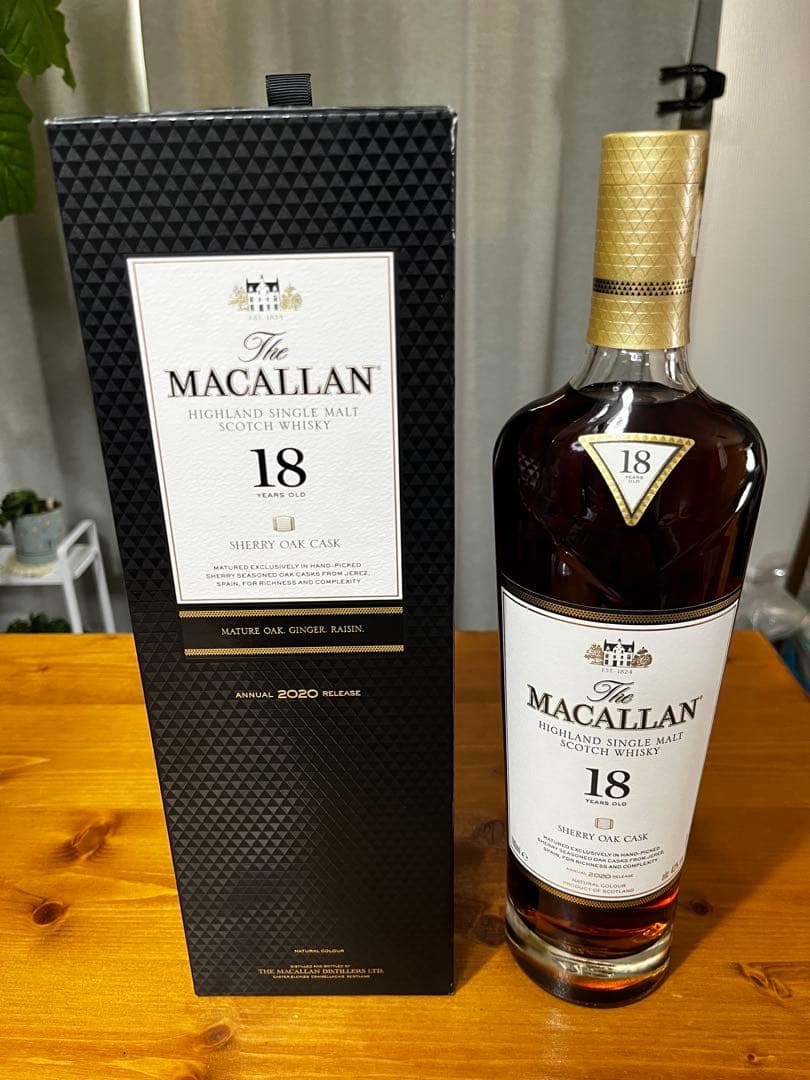 The Macallan 18年 シェリーオーク 700ml 2020年