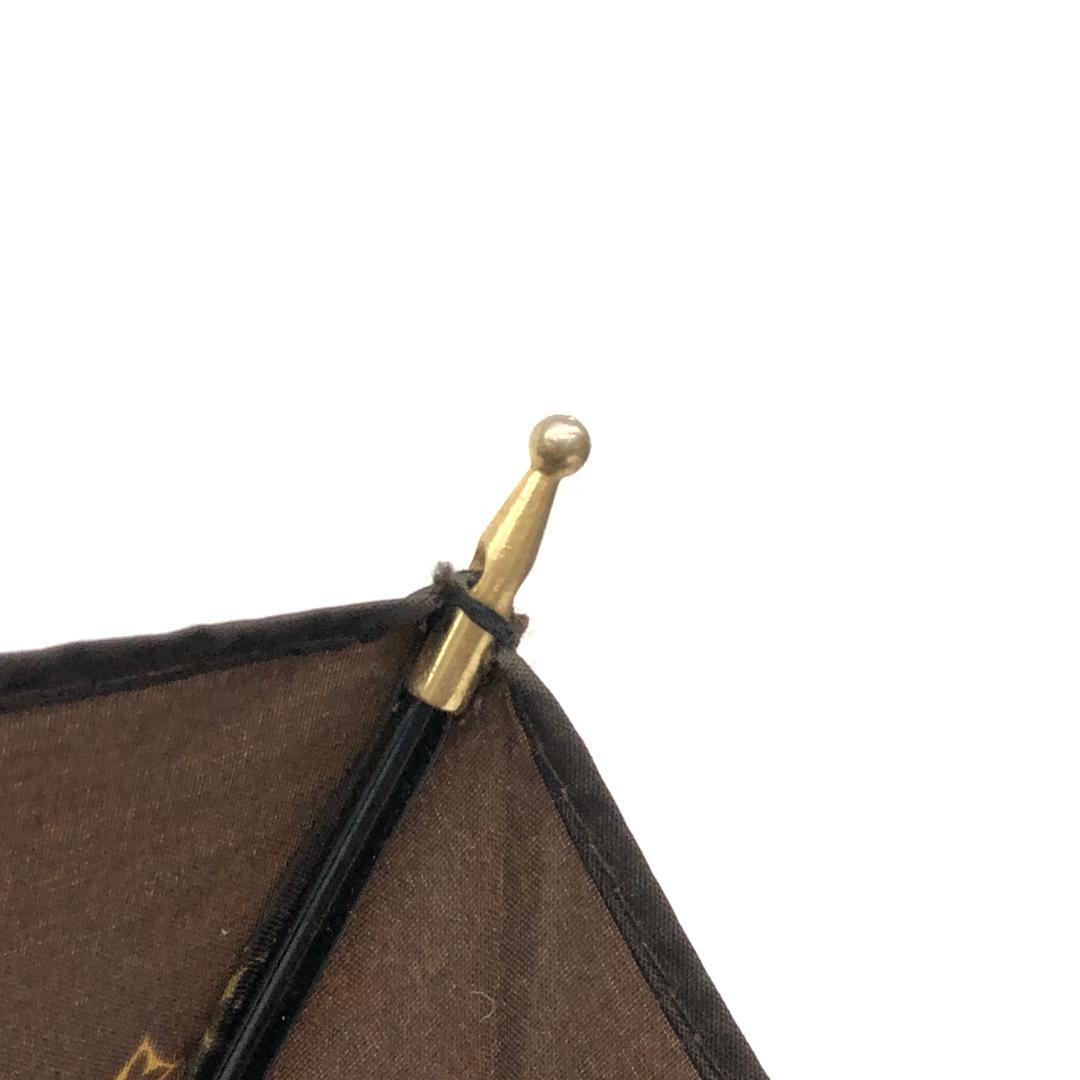 1E559/ルイヴィトン/雨傘/モノグラムミニ/パラプルュイ/ジブレ/ブラウン
