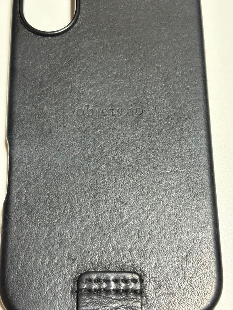objcts.io iphone16レザーケース ストラップ一体型カードケース