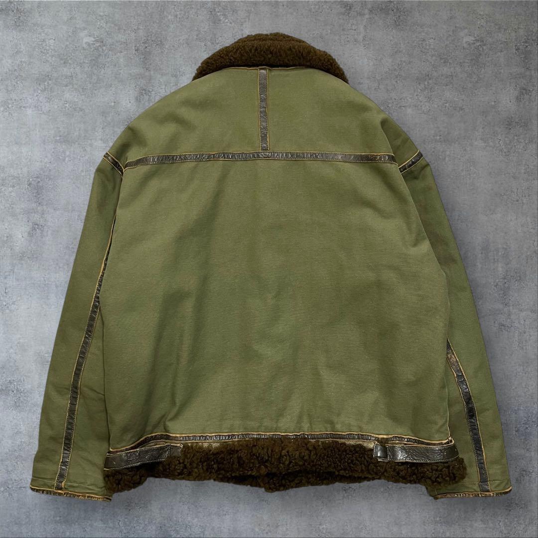 アヴィレックス B-3 フライトジャケット 大戦 カーキ レザー キルティング