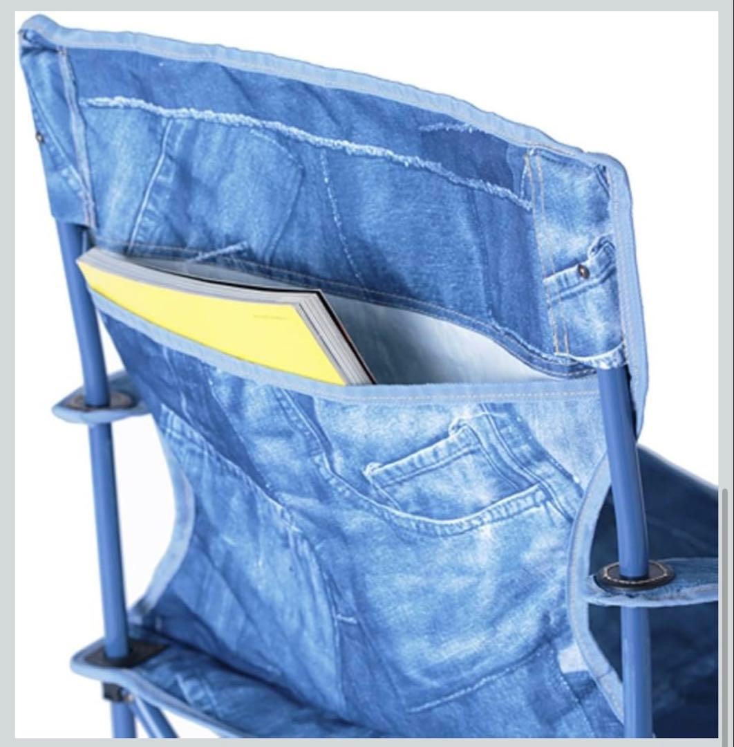 値下げ2！Coleman ×Monroコラボ！ コンパクトチェア デニム柄廃盤！