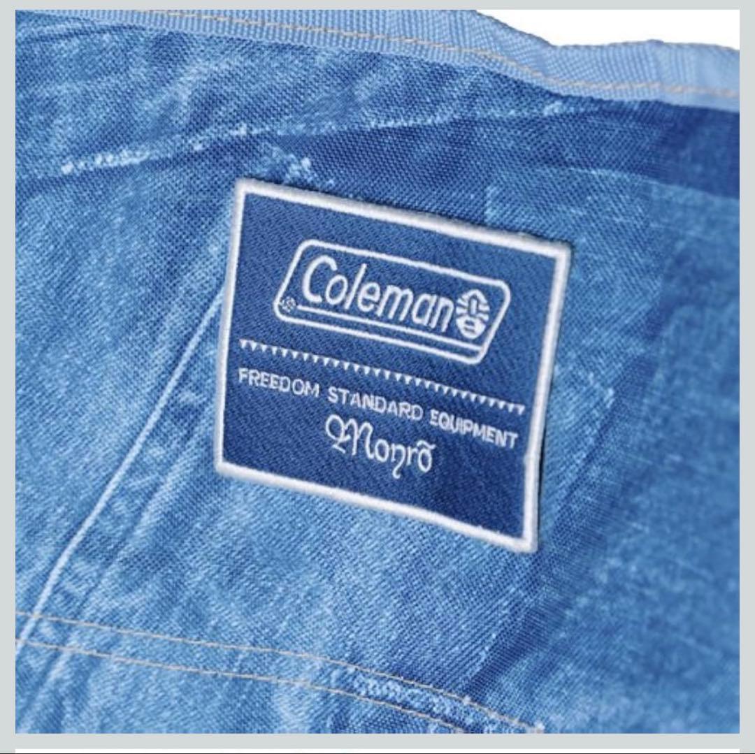 値下げ2！Coleman ×Monroコラボ！ コンパクトチェア デニム柄廃盤！