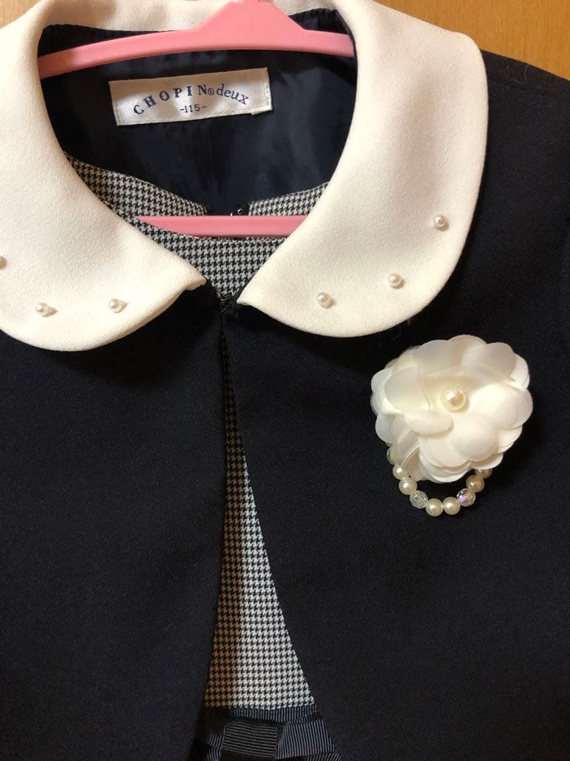 CHOPIN deux ショパン ドゥ フォーマル ワンピース 115 千鳥柄