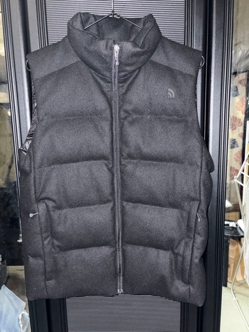 THE NORTH FACE ブラック ウールダウンベスト S