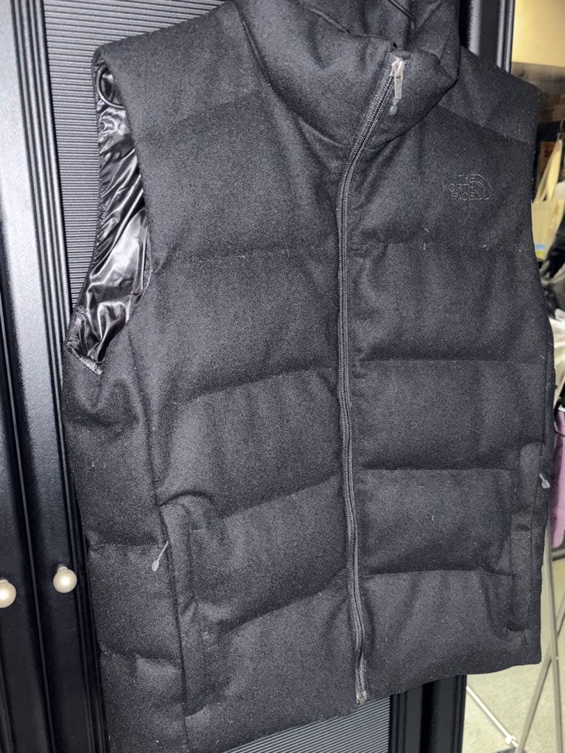 THE NORTH FACE ブラック ウールダウンベスト S