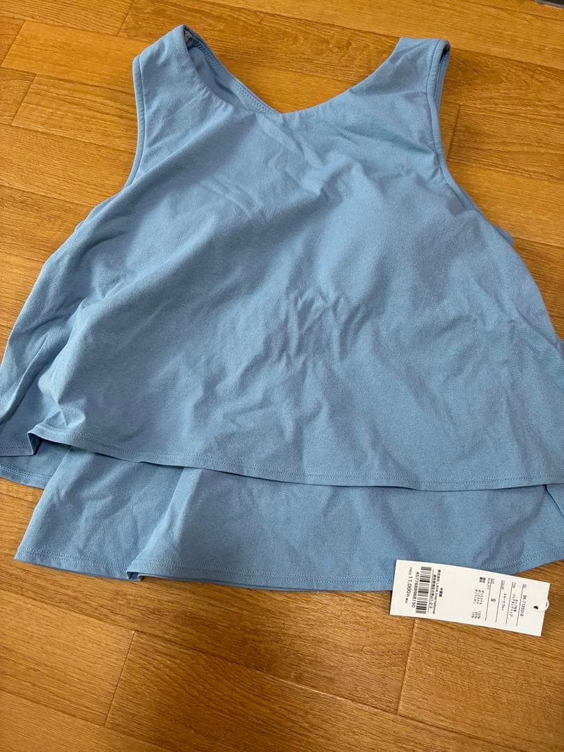 SUKALA カップ付きフレアトップ Sサイズ スモークブルー　新品未使用