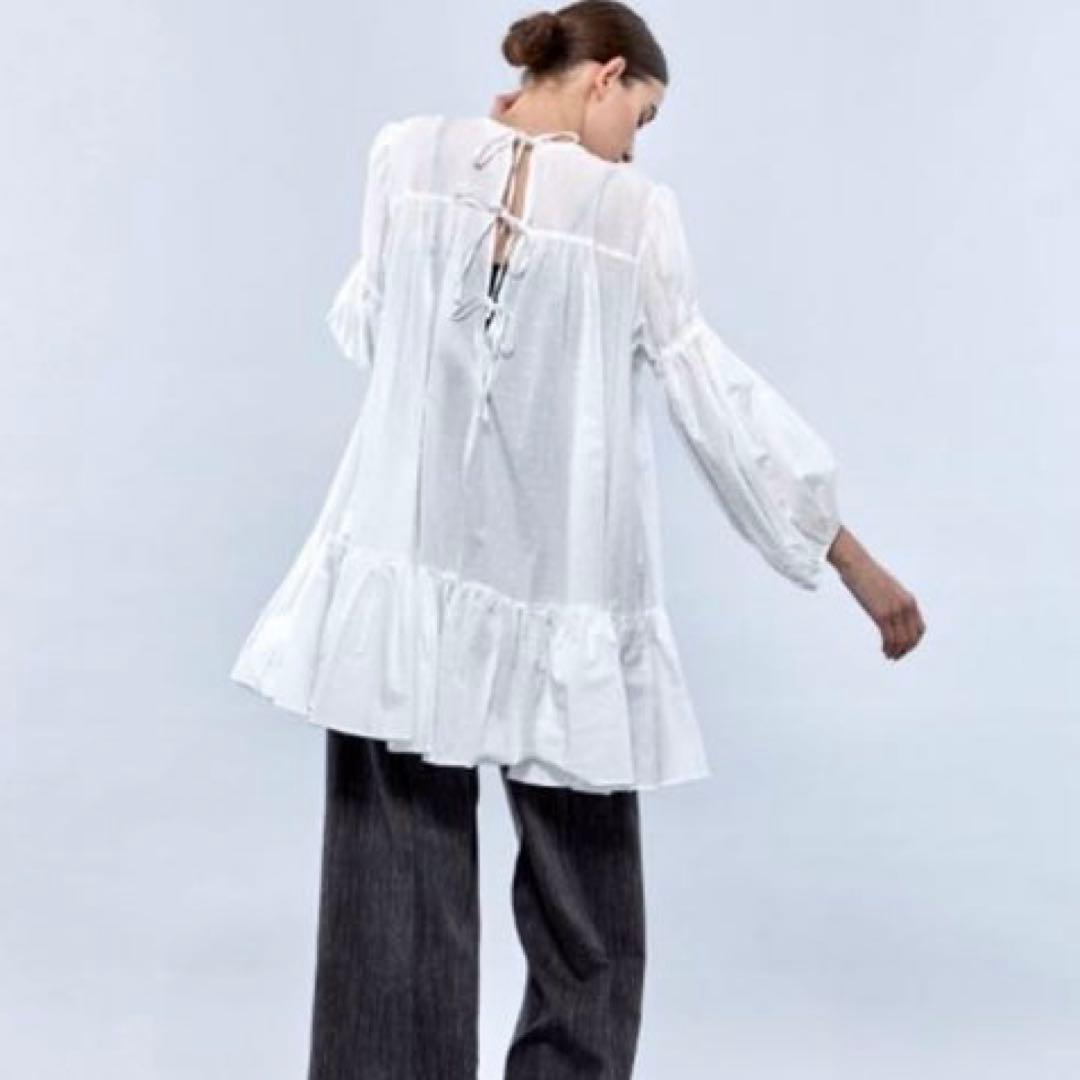 Uhr ウーア　ドットボリュームチュニック　ミニワンピース