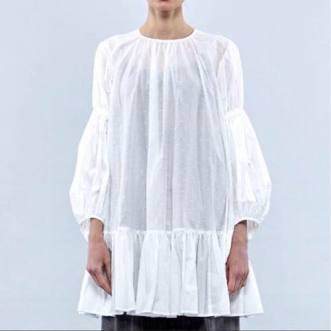 Uhr ウーア　ドットボリュームチュニック　ミニワンピース