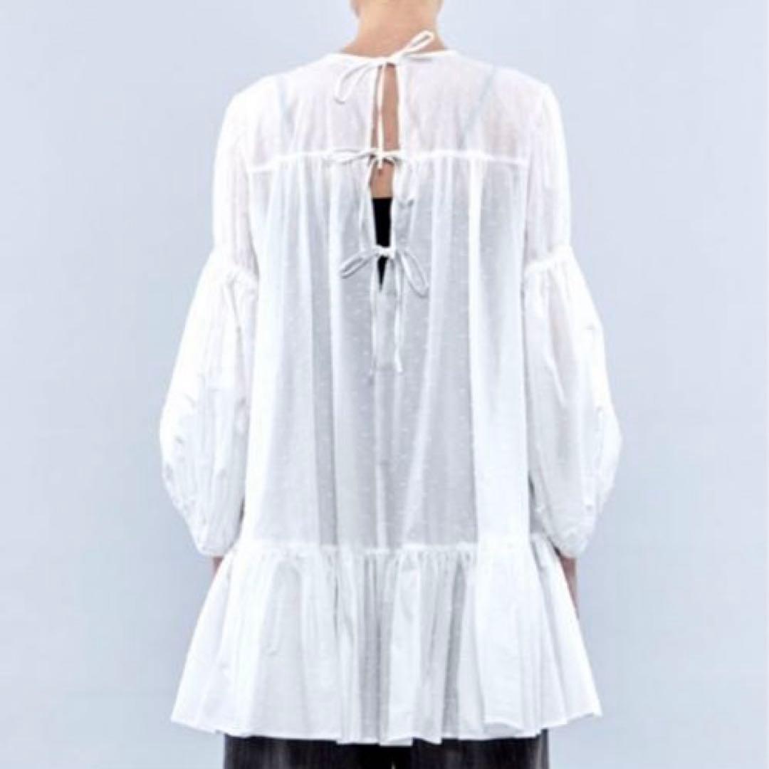 Uhr ウーア　ドットボリュームチュニック　ミニワンピース