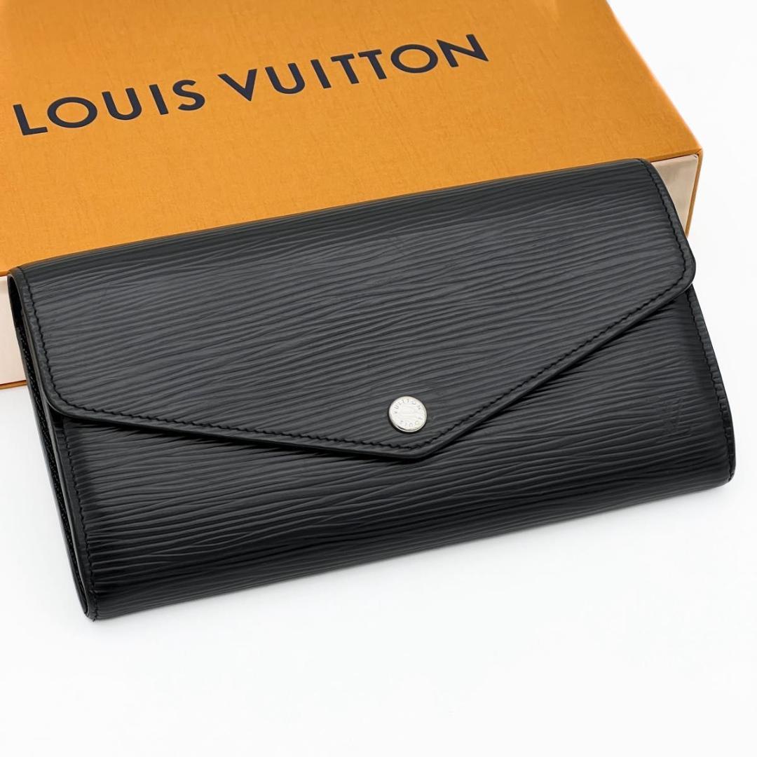 【美品】ヴィトン エピ ポルトフォイユ サラ 長財布 黒 ブラック M60582