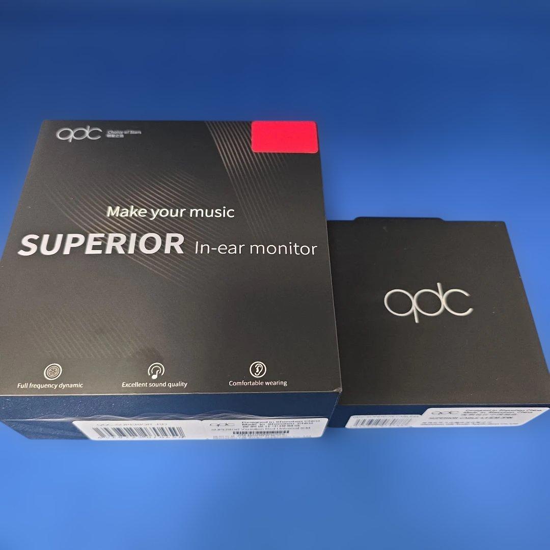 qdc SUPERIOR イヤホン Red バランス接続ケーブル付