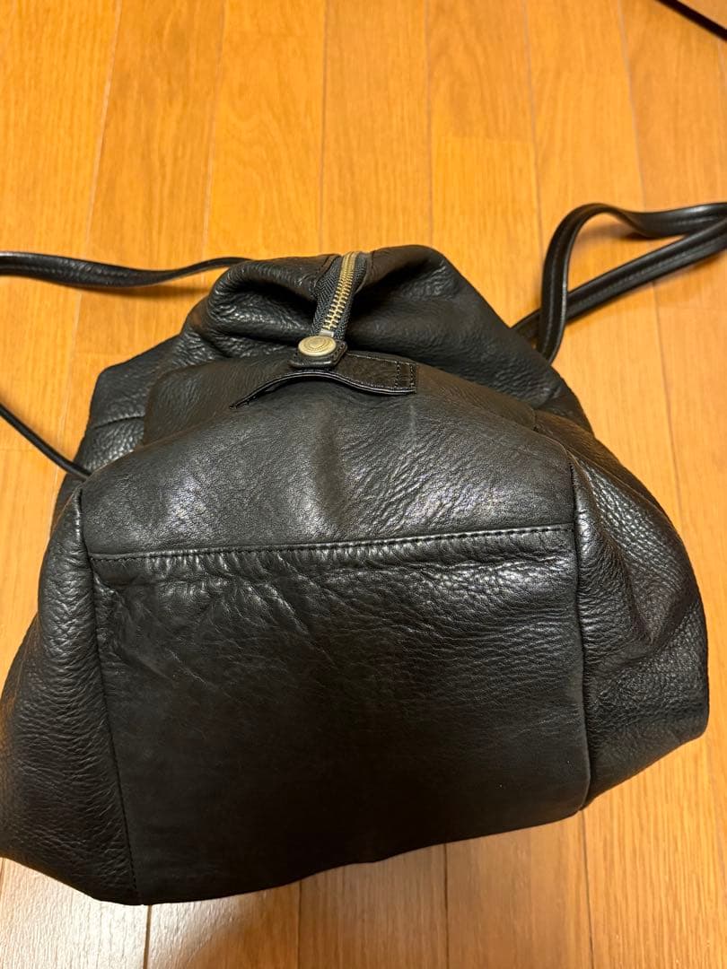 MR.OLIVE ウォータープルーフ ウォッシャブルレザードレープボストンバッグ