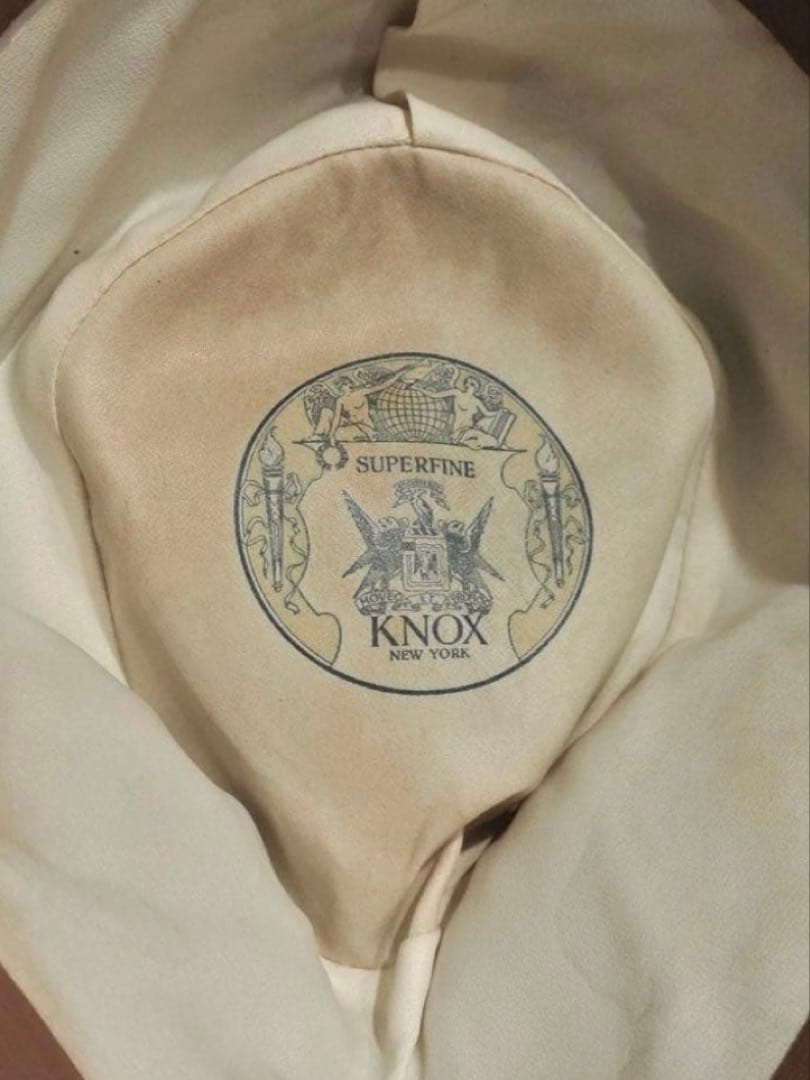 40s VINTAGE KNOX 7 1/4 ジョニーデップ ハット ブラウン