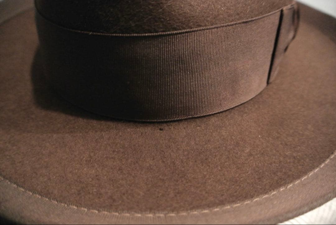 40s VINTAGE KNOX 7 1/4 ジョニーデップ ハット ブラウン