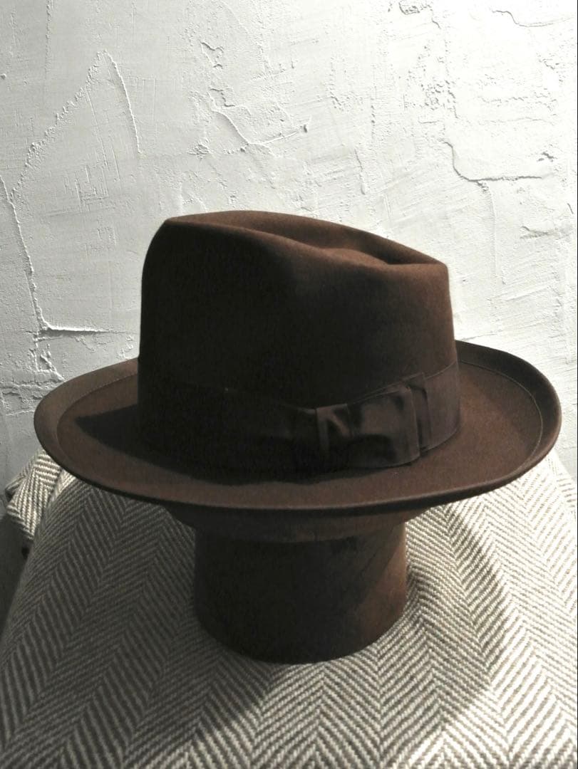 40s VINTAGE KNOX 7 1/4 ジョニーデップ ハット ブラウン