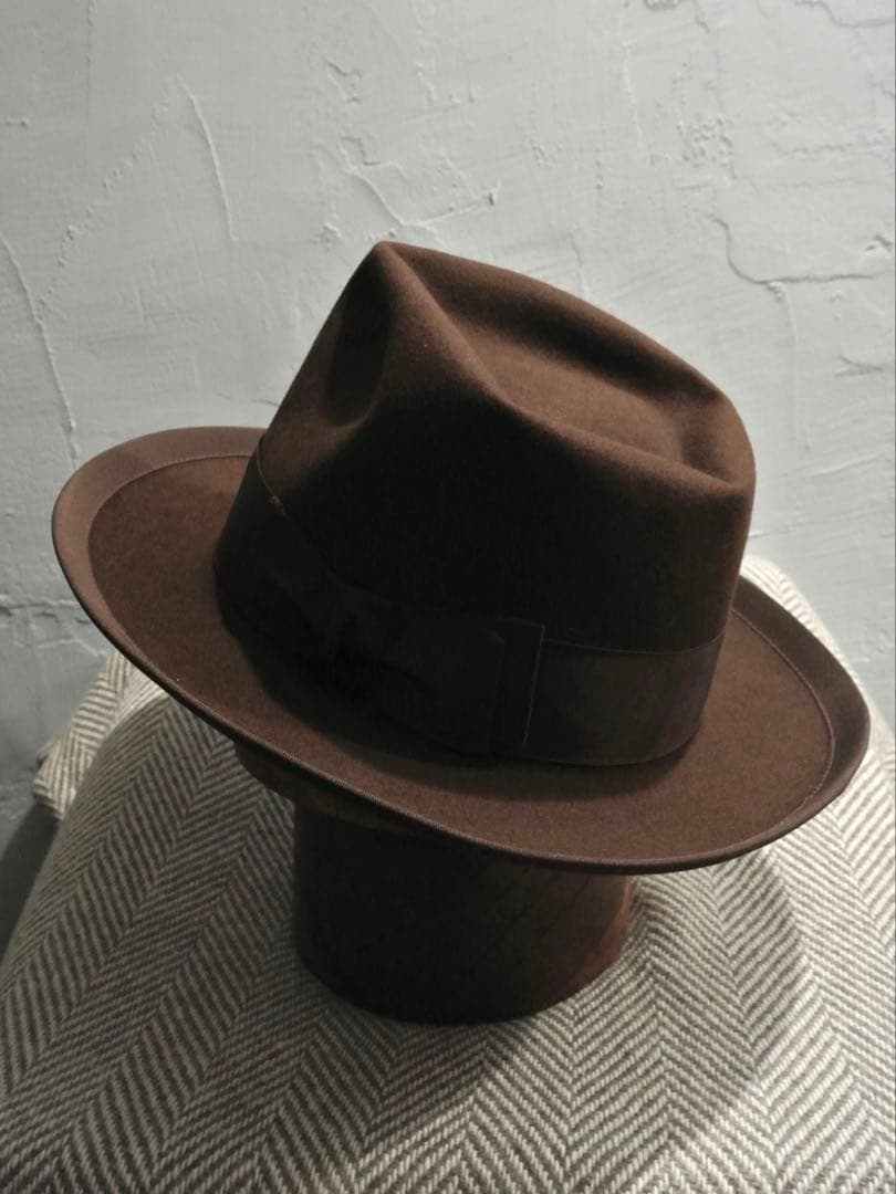 40s VINTAGE KNOX 7 1/4 ジョニーデップ ハット ブラウン