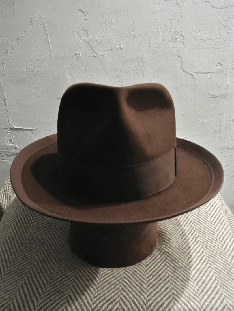 40s VINTAGE KNOX 7 1/4 ジョニーデップ ハット ブラウン