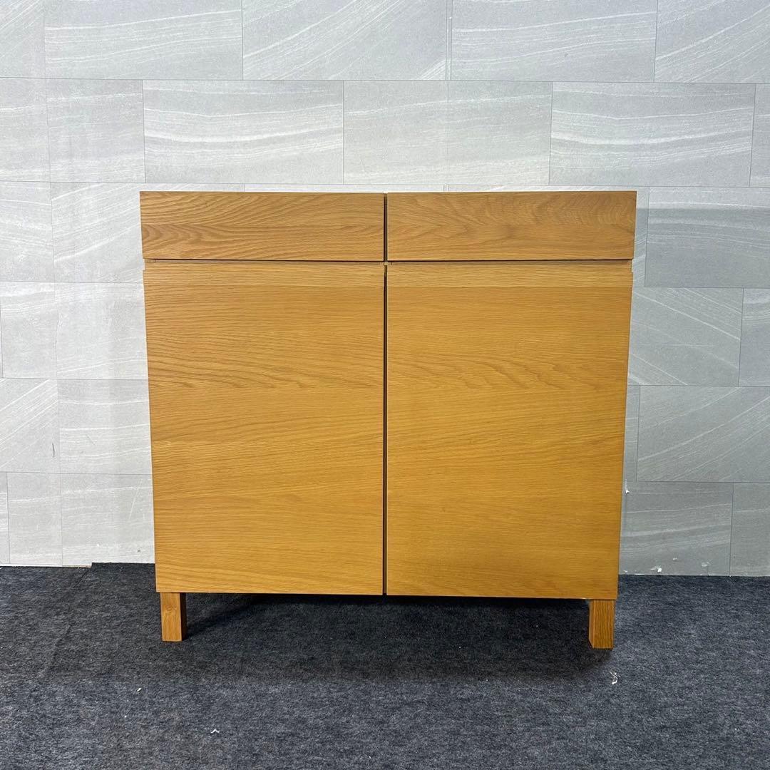 高野木工 キャビネット レッチェ90 収納 家具 ナチュラル モダン d3097