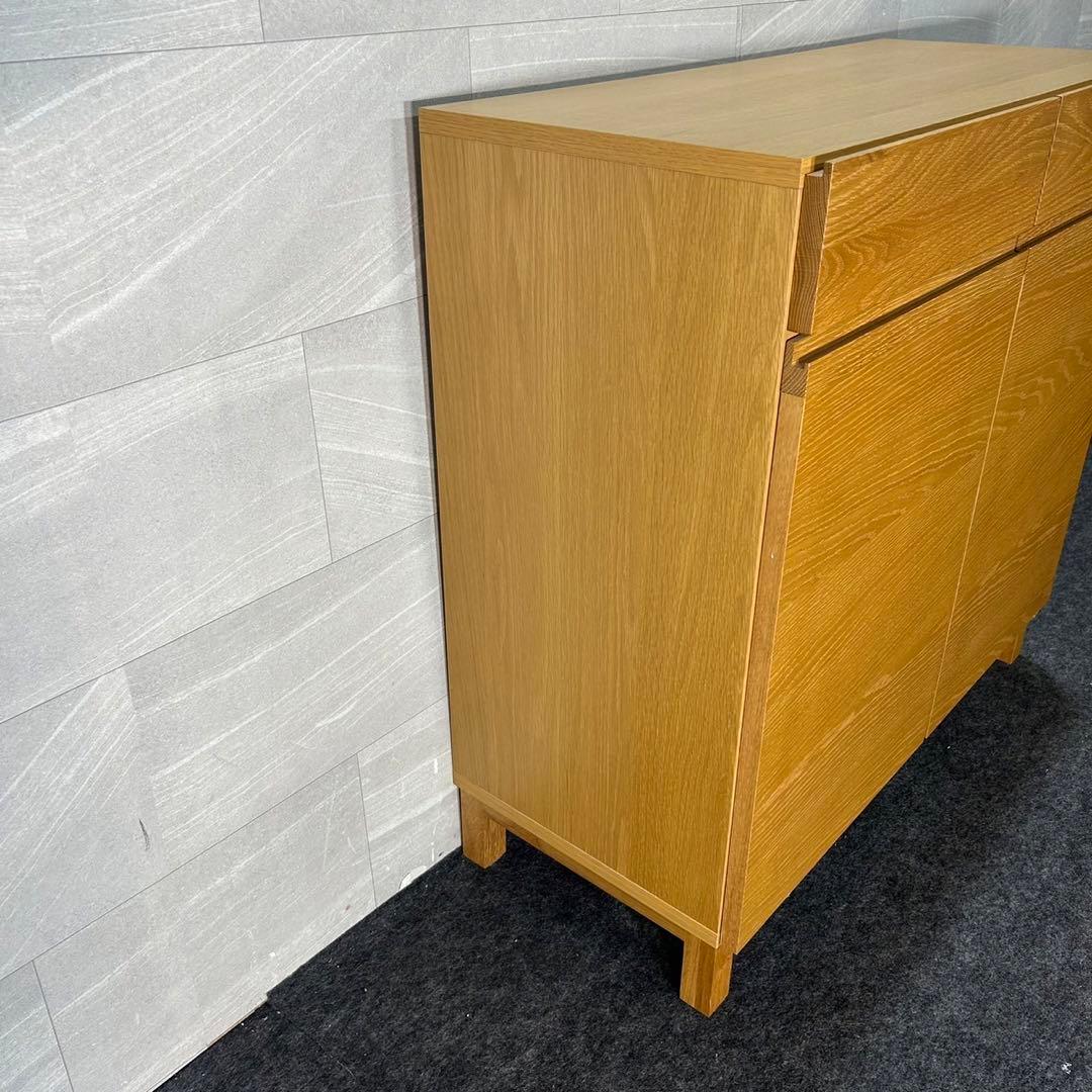 高野木工 キャビネット レッチェ90 収納 家具 ナチュラル モダン d3097