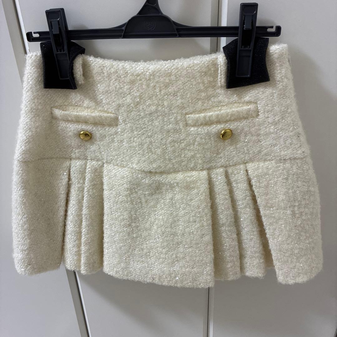 【新品未使用】タグ付　THE TOÉ Chiemsee Skirt 白　S