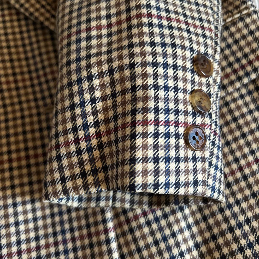 【美品】ヴィンテージBurberrys チェック柄 ダブルブレストジャケット