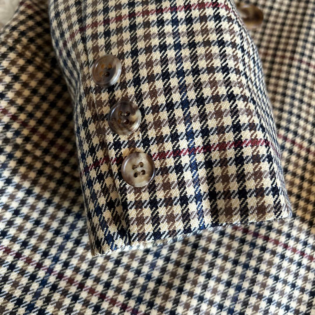 【美品】ヴィンテージBurberrys チェック柄 ダブルブレストジャケット