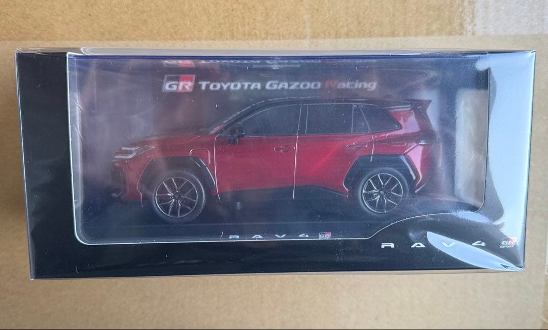 トヨタ RAV4 GRスポーツ ブラック×レッド カラーサンプルミニカー 色見本