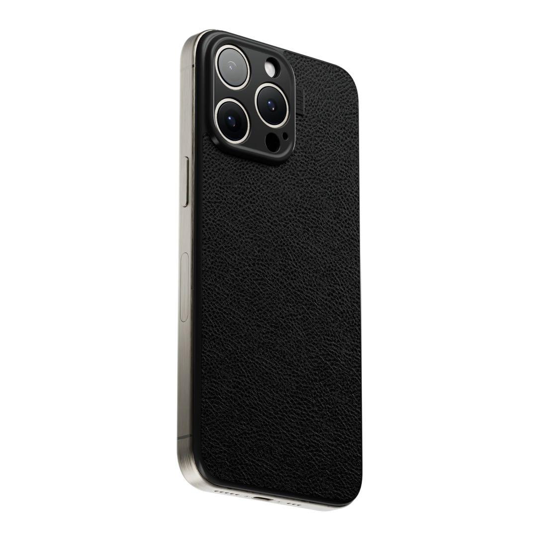 iPhoneアクセサリー SUTI iPhone 15Pro Nano Leather BLACK