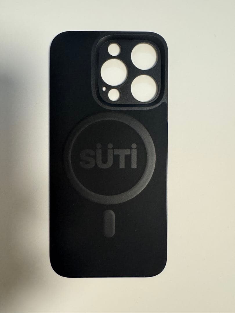 iPhoneアクセサリー SUTI iPhone 15Pro Nano Leather BLACK